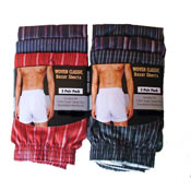 Mens Woven Boxer Shorts 3 Pack