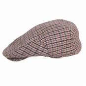 Tweed Herringbone Flat Cap