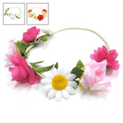 Elastic Hairband with Flowers