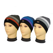 Boys Knitted Stripe Beanie Hat