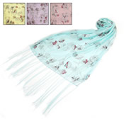 Print Fashion Scarves Rose
