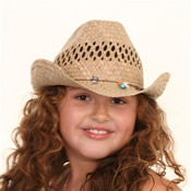 Girls Straw Cowboy Hats