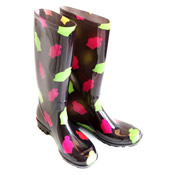 Ladies Fancy Patterned Wellies