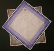 Mens Handkerchiefs Coloured Border