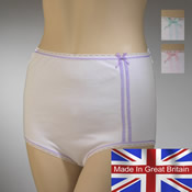 Ladies Mama Briefs with Tram Lines