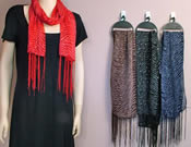Tiger Print Diamante Scarf