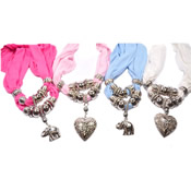 Ladies Charm Scarf Pastel Colours