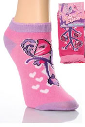 Girls Love Birds Trainer Socks