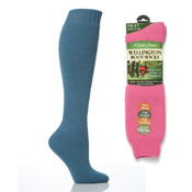 Ladies Wellington Boot Socks Mixed Colours
