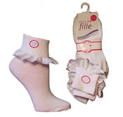 Lace Ankle White Trim