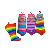 Stripe 4-6 Trainer Socks