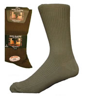 Mens Big Foot Non Elastic Socks