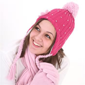 Ladies Diamante Peru Hats with Tassles