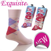Easy Grip Non Elastic Socks Argyle