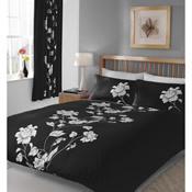 Chantilly Black Duvet Set Bedding