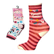Girls Butterfly Garden Computer Socks