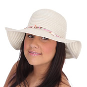 Ladies Crushable Wide Brim Straw Hats