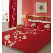 Chantilly Red Duvet Set Bedding
