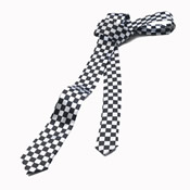 Black & White Check Tie