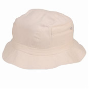Adult Bush Hat with Zip Pocket