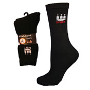 Kids Black Crown Sports Socks
