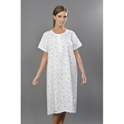 Short Sleeved Printed Polycotton Nightie