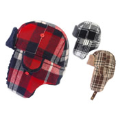 Adult Checked Trapper Hats
