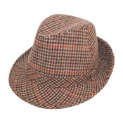 Adult Tweed Country Trilby Hat