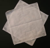 Mens Handkerchiefs White Border