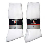 Mens Plain Sport Socks 5 pack