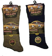 Aler Mens Lambswool Non Elastic Socks