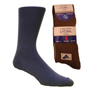 Mens 6 Pack Lycra Socks BULK OFFER