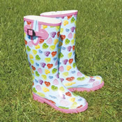 Heart Button Wellies