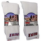 Mens Hike Socks White