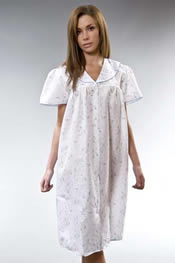 Short Sleeve Button Thro Nightdress
