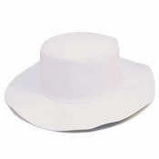 Mens White Cricket Hat
