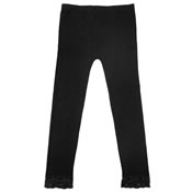 Ladies Black Leggings With Lace
