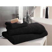 Egyptian Cotton Hand Towel Black Plain
