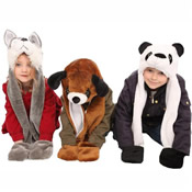Childrens Animal Hat with Tail and Pockets &pound;3.00 each