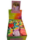 Kids Feather Touch mittens coloured cuff