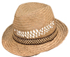Straw Mens Trilby Hat