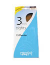 Ladies 3 Pack Tights 15 denier